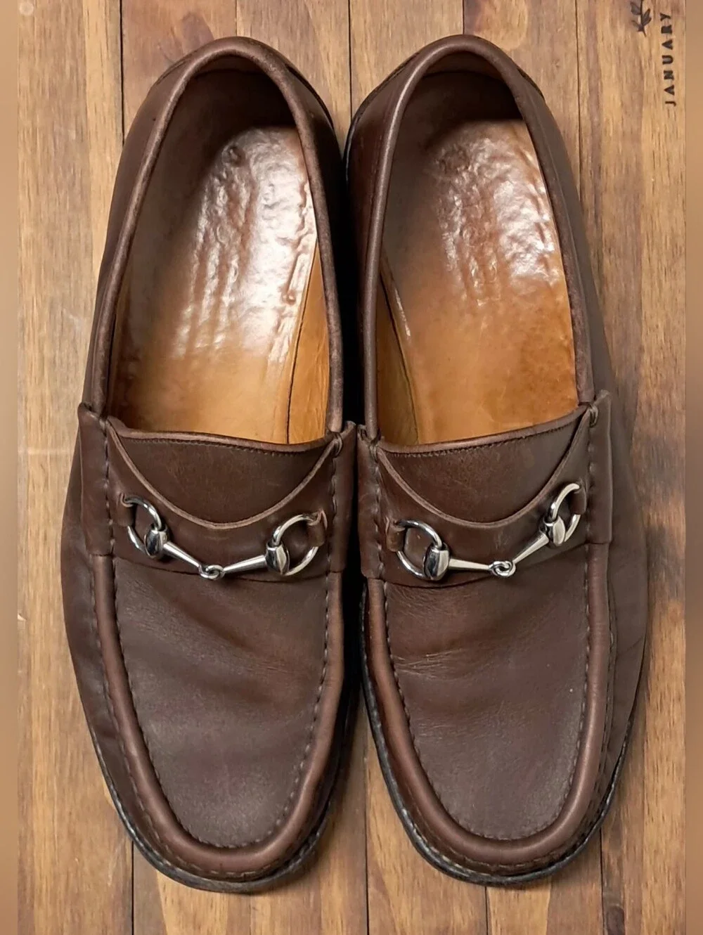 Vintage Gucci Men's Horsebit 1953 Leather Loafers Size 10.5 UK Or 11.5 US